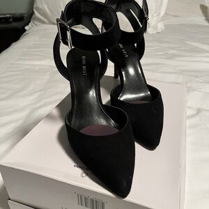 Nine West Black Suede Heels
